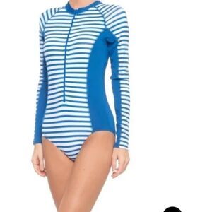 Cabana Life One Piece UPF 50+ Long Sleeve Swimsuit Size XLarge NWT